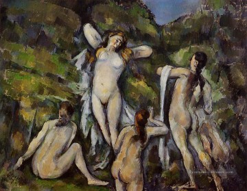 Paul Cézanne œuvres - Quatre baigneurs 1890 Paul Cézanne